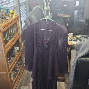 R&M Richards Elegant Purple Gown